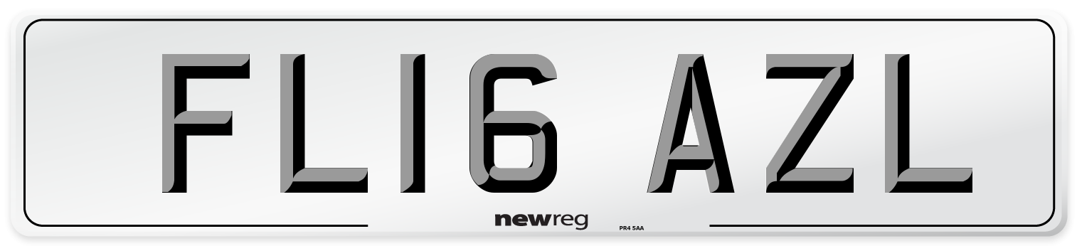 FL16 AZL Number Plate from New Reg